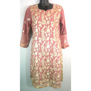 Kurta Blush Pink and gold embellishments Women's Small/Medium